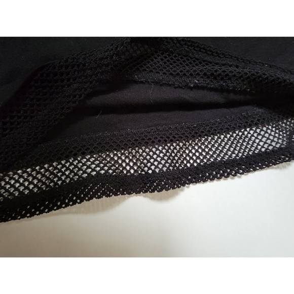 Guess Metallic Net Trim Crop Top T-Shirt - Picture 5 of 7